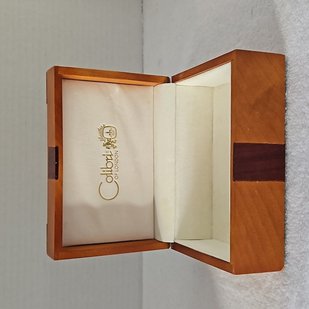 Colibri of London Unisex Jewelry Two Tone Wooden Hinged Box